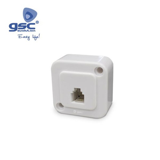 [GC002600945] Rosette téléphone 6p4c - Blanc | 002600945