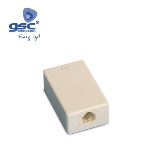 [GC002600948] Rosette téléphone 6p4c - Blanc | 002600948