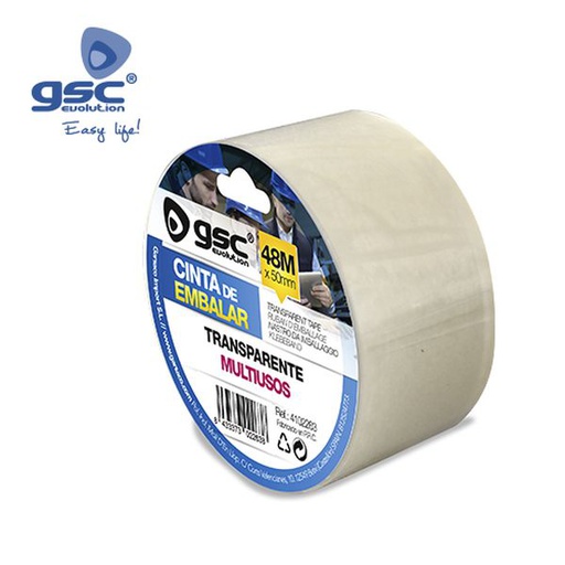 [GC004102263] Bande adhesive à empaqueter Transparente 50mm 48M | 004102263