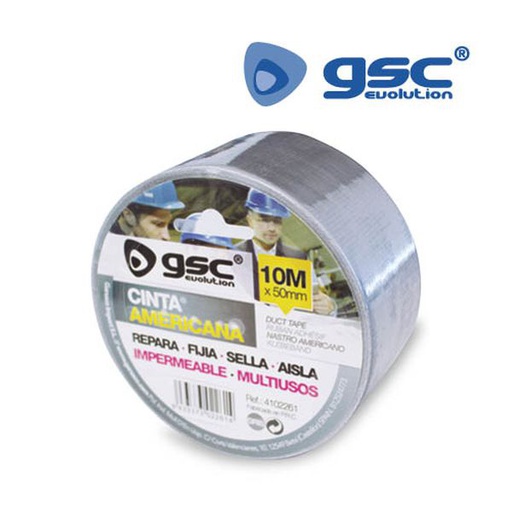[GC004102261] Bande adhesive américaine imperméable Gris 50mm 10 | 004102261