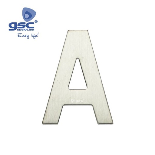[GC003302620] Lettre de porte A en acier inoxidable avec adhésif | 003302620