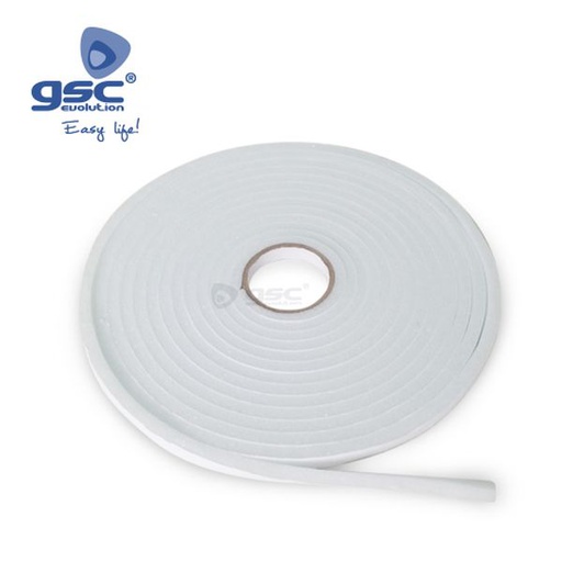 [GC003803807] Burlete adhesivo espuma 12mm - 10M Blanco | 003803807