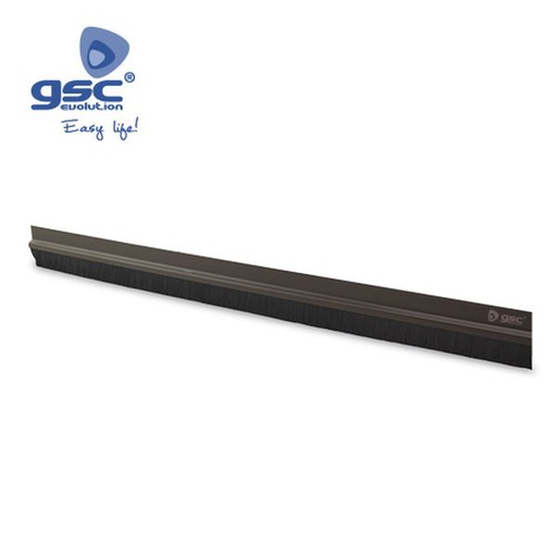 [GC003803811] Burlete adhesivo PVC con flecos 1M - Marrón | 003803811