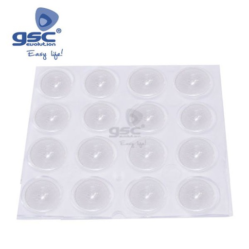 [GC003802787] Set 16 gouttes adhesives rondes pvc transparente 2 | 003802787