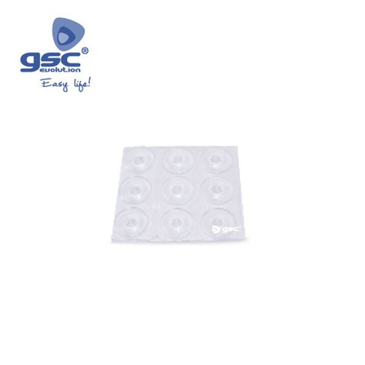 [GC003802789] Set 9 gouttes adhesives rondes pvc transparentee 3 | 003802789