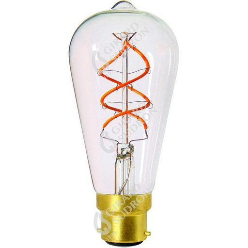 [GS716679] Edison filament led twisted 4w b22 2200k 240lm dim 716679