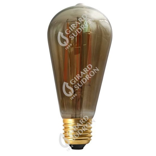 [GS715983] Edison filament led 6w e27 2100k 300lm dim. smoky 715983