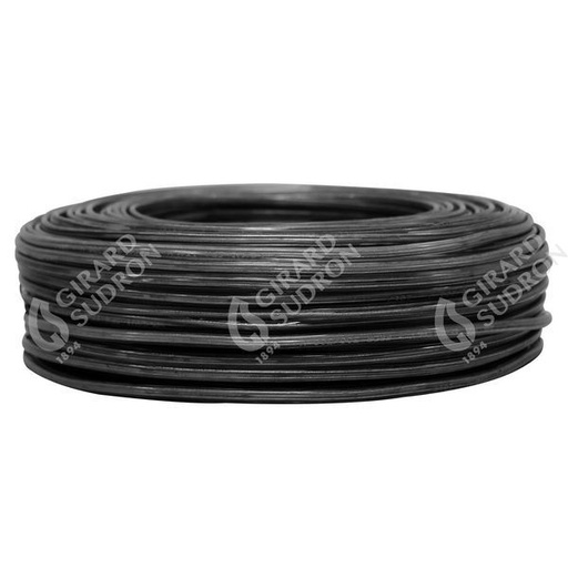 [GS236251] Câble ovale dble isol.2x0,5 noir (cr 100m) 236251