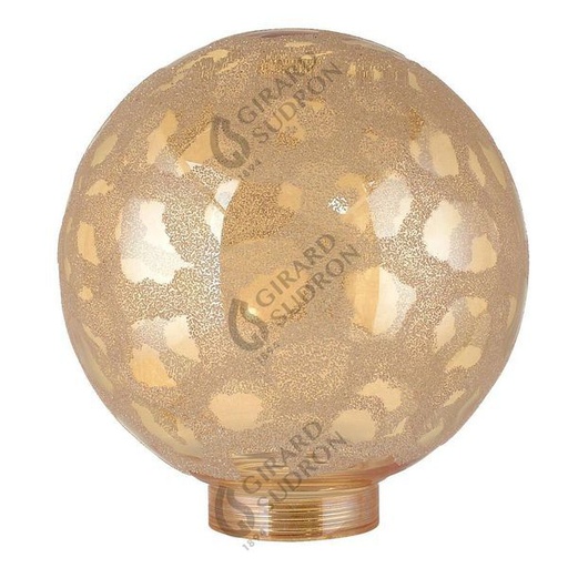 [GS18463] Globe d.100 givre ambre p de vis 31,5mm 18463