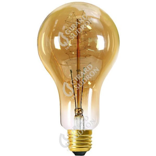 [GS24979] Lampe filament métallique spirale 180mḿ 24w e27 2000k ambre. 3125460249794 24979
