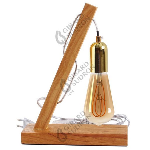 [GS996033] Pack lampe bois 18471 + ampoule edison filament le 996033