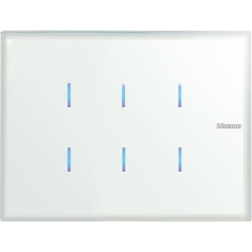 [BTHC4657M3KNX] Axolute Dalle Tactile 6 Touches Whice - Bticino HC4657M3KNX