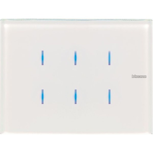 [BTHD4657M3KNX] Axolute Dalle Tactile 6 Touches White - Bticino HD4657M3KNX