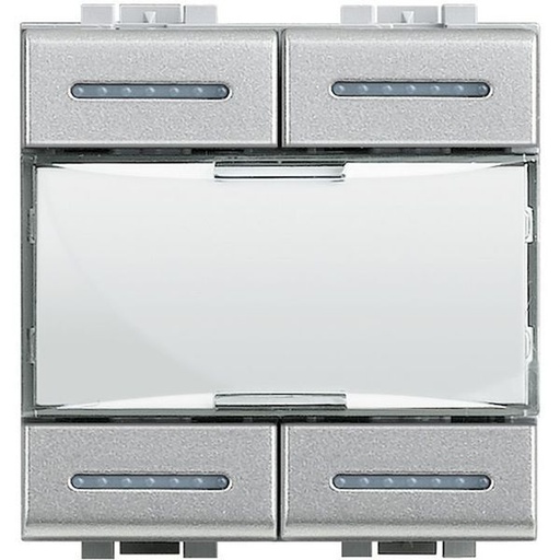 [BTNT4680KNX] Livinglight Commande Manuel 4 Touches Avec Port Libelles Tec - Bticino NT4680KNX