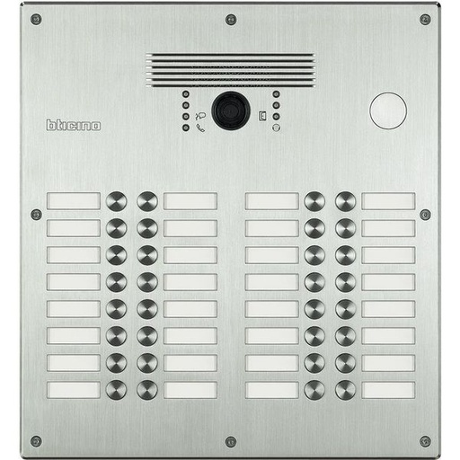 [BT308005] Platine Antivandale À Bouton Poussoir Linea 300 Pour 21 À 32 - Bticino 308005