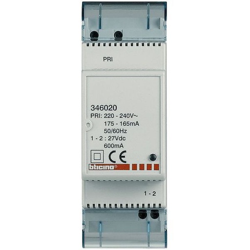 [BT346020] Alimentation Supplémentaire Myhome Bus 220V~ À 240V~ 27V= 60 - Bticino 346020