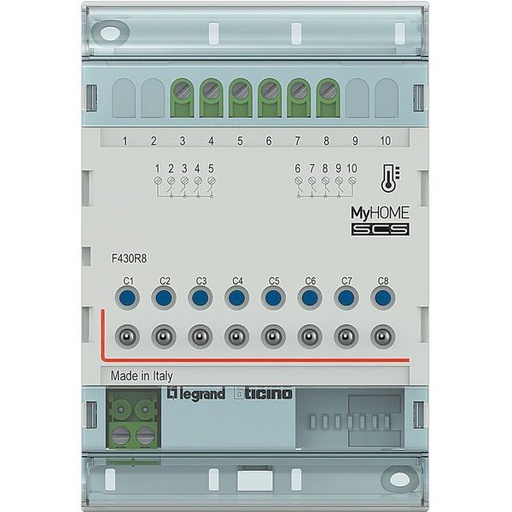 [BTF430R8] Mh Actio Chauf 0N/Off 8Sorties - Bticino F430R8