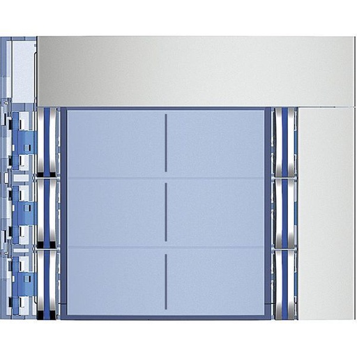 [BT352161] Facade 6 Bp Doubles Allmetal - Bticino 352161