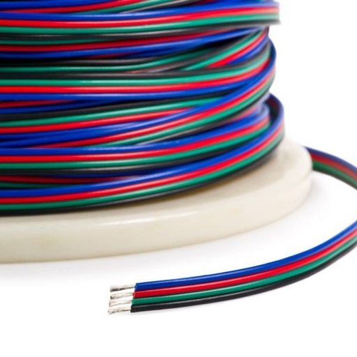 [FLEX-CABRGB] Cable pour ruban LED RGB 4 fils au mètre