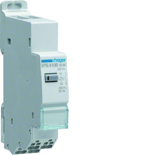 [HAG-EPS410B] Télérupteur électronique silencieux 1F 230V SanVis 16A 1 module EPS410B