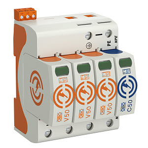 [OBO5093533] Parafoudre combiné type 1+2 V50-3+NPE+FS-280 5093533
