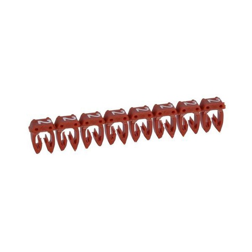 [LEG038222] Repère Cab 3 Pour Filerie 1,5Mm² À 2,5Mm² Avec Chiffre 2 Rou legrand 038222