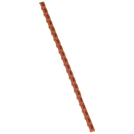 [LEG038403] Repere Duplix 3 Orange legrand 038403