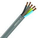 Câble Électrique Souple H05Vv-F Gris 5G0.75 mm² - Couronne De 50M