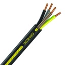 Câble Électrique U-1000 R2V 5G4 mm² Cuivre Rigide Noir - prix au mètre