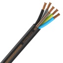 Câble Électrique U-1000 R2V 5G10 mm² Cuivre Rigide Noir - Prix au mètre