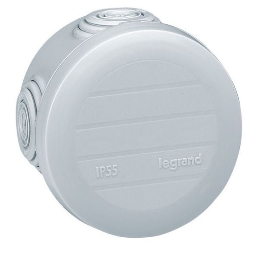 [LEG092001] Boîte De Dérivation Ronde Plexo Ø60Mm Hauteur 40Mm - Gris Ra - Leg-092001