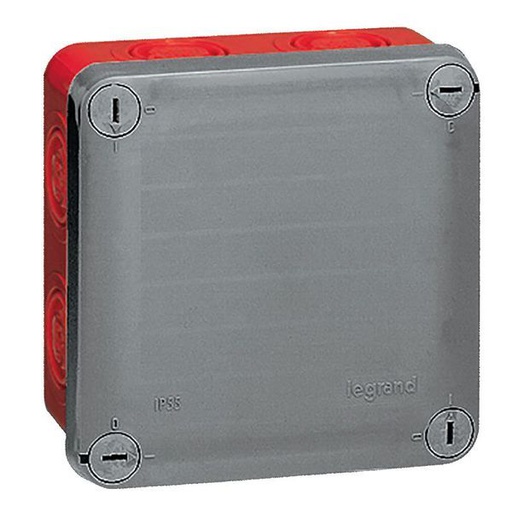 [LEG092021] Boîte De Dérivation Carrée Pour Presse-Étoupe Plexo Gris/Rou - Leg-092021
