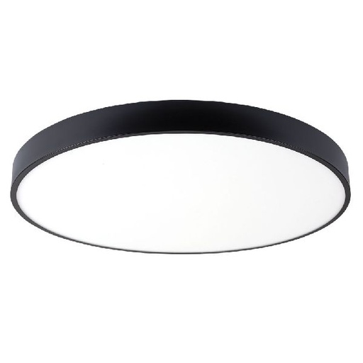 [OPT-2909] Plafonnier Led Rond 5630Smd 54W Ac175-260V 4050Lm 4500K - Noir 2909