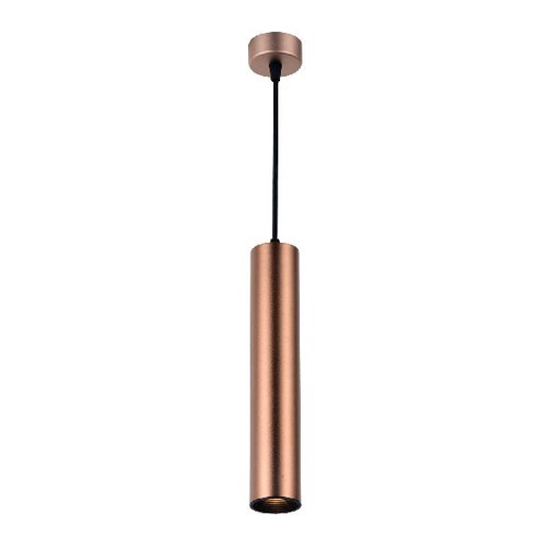 [OPT-9065] Suspension Gu10 Aluminium Café Or Corps 5.5X30Cm 9065