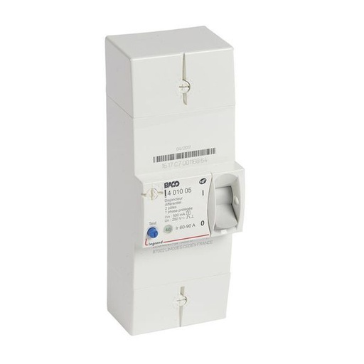 [LEG401005] Disjoncteur De Branchement Edf 2P 60/90A 500Ma Selectif legrand 401005