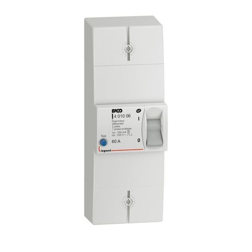 [LEG401006] Disjoncteur Branchement Enedis 2P Différentiel 500Ma Sélecti legrand 401006