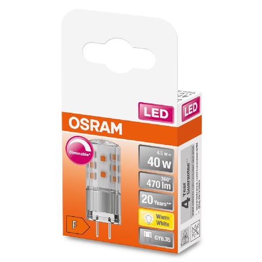 [OSR607255] Osram LED PIN dim GY6.35 Claire 470lm 827 4,5W - 607255