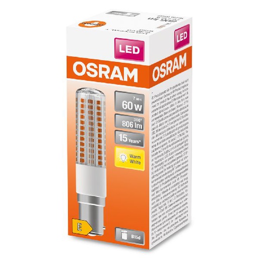 [OSR606968] Osram LED Special TSLIM 60 Claire 827 B15d 7W - 606968