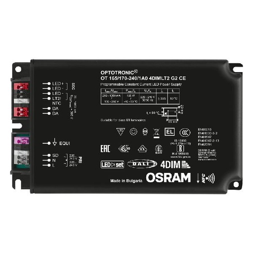 [OSR053952] OT 165/170-240/1A0 4dimLT2 NFC Driver OUTDOOR pour luminaires et modules LED - 053952