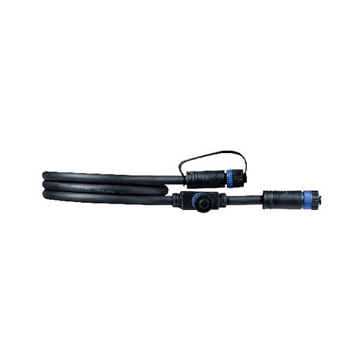 [PAU94273] Cable Extérieur Plug + Shine IP68 1m 1in-2out 2x1,5qmm Noir plastique