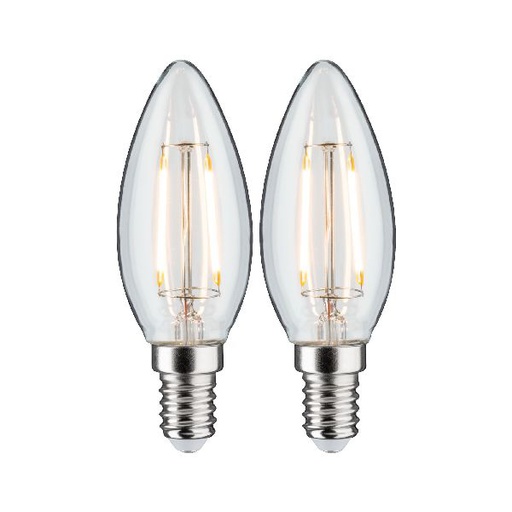 [PAU28855] LED Fil 2 bougies 250lm E14 2700K Clair 2,7W 230V