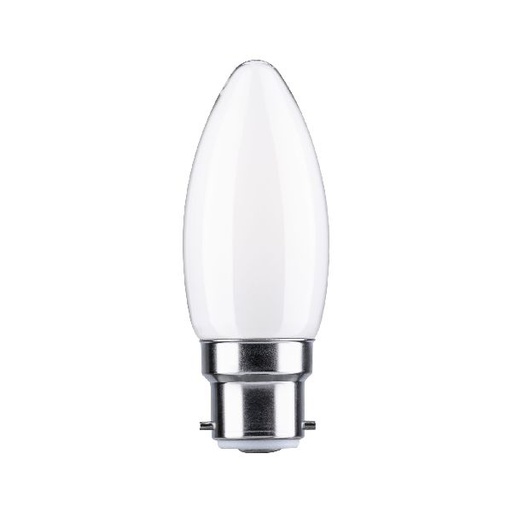 [PAU28899] Flamme LED B22d 470lm 4,5W dép grd 4000K 230V