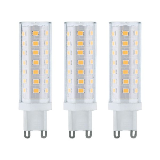 [PAU28925] LED bi-pin x3 G9 470lm 5W 2700K 230V 230V noir dép/Syn