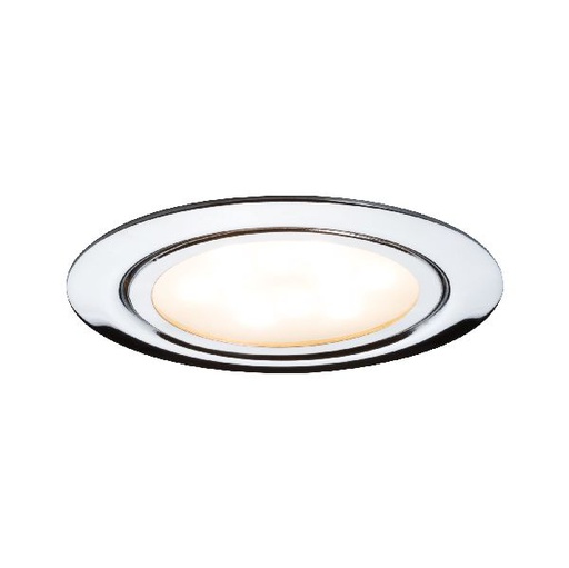 [PAU93552] Kit encastrés meuble LED 3x4,5W 12VA 230V/350mA 65mm chrome/métal