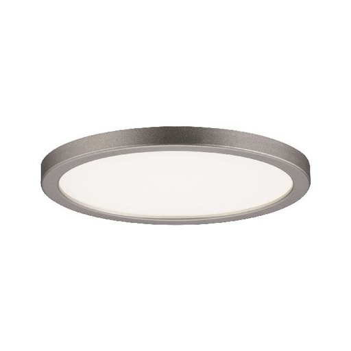 [PAU92947] Kit pan enc Areo rond IP23 LED 1x8W 3000K 230V 120mm Nickel mat/plastique