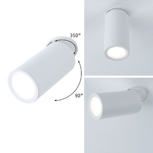 [PAU93086] Kit ENC Turnal Coin 3StepDim 6W 2700K 230V blanc dépoli/Métal