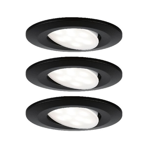 [PAU93369] Kit ENC Vali BBC/IP65 rond orientable LED 3x680lm 3000K 6,5W Noir dép