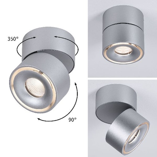 [PAU93375] Kit lum en saillie Spircle 8W 36° 3000K 230/40V Chrome dép/Alu