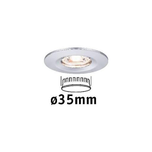 [PAU94302] Enc Nova mini Coin rond fixe IP44 LED 1x4W 310lm chrome/alu