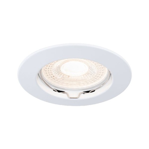 [PAU17943] Premium Encastr. fixe max.50W 12V GU5,3 51mm Blanc/Alu Zinc